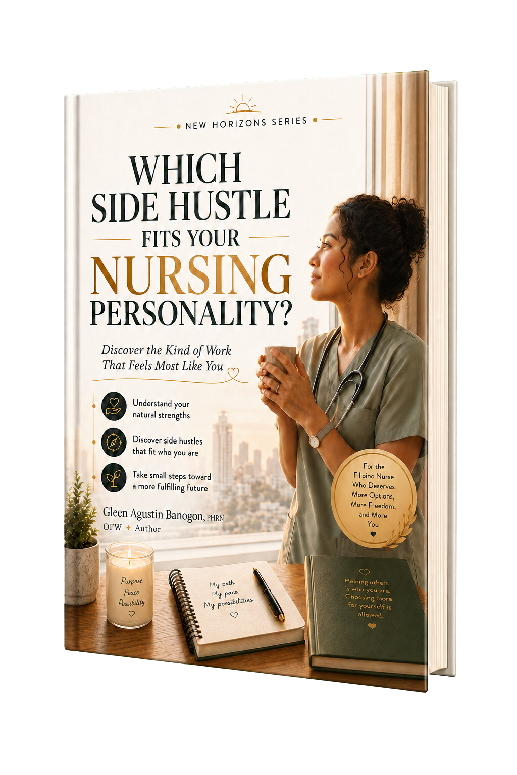 Which Side Hustle Fits Your Nursing Personality? 3D ebook mock-up