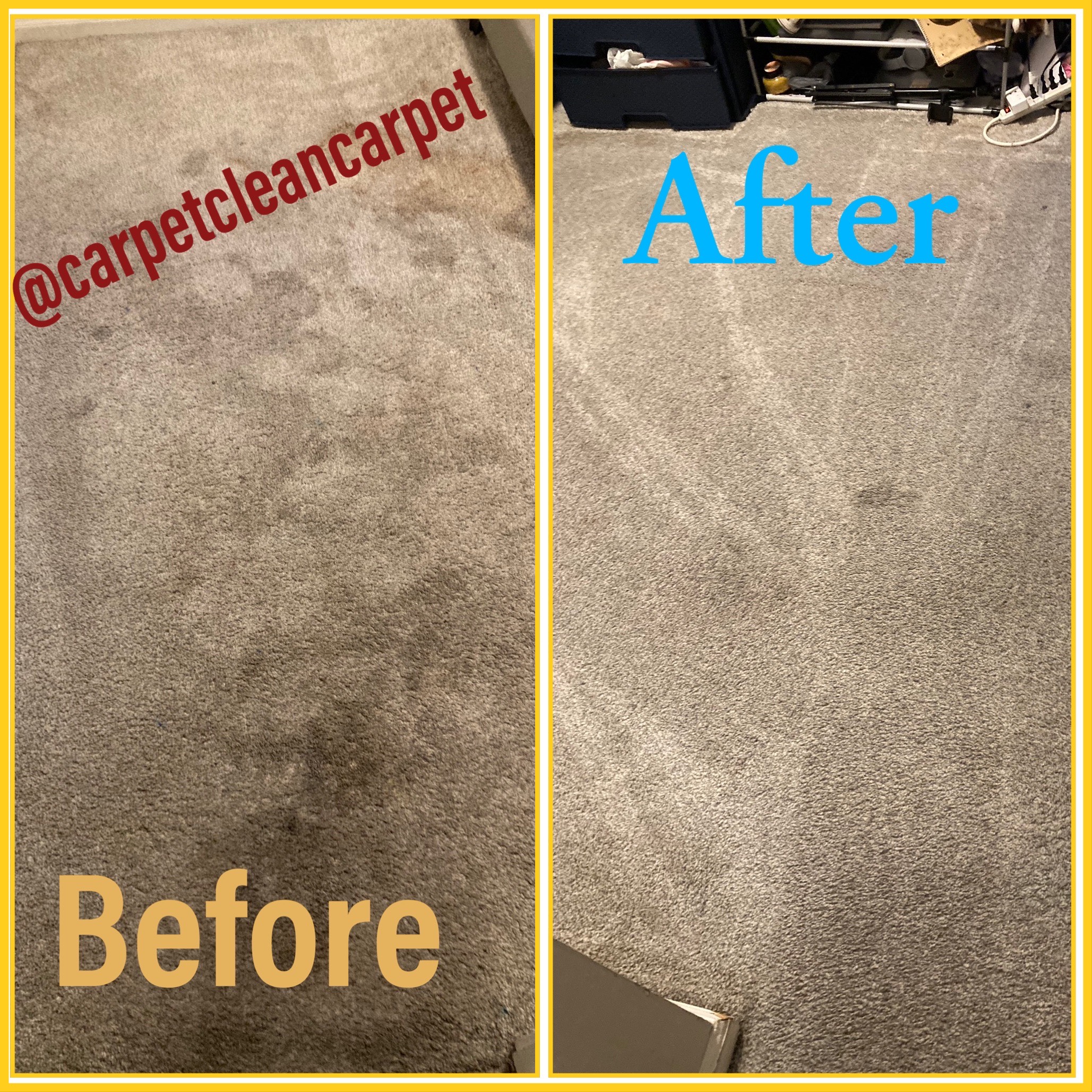 Stain carpet removal before and after