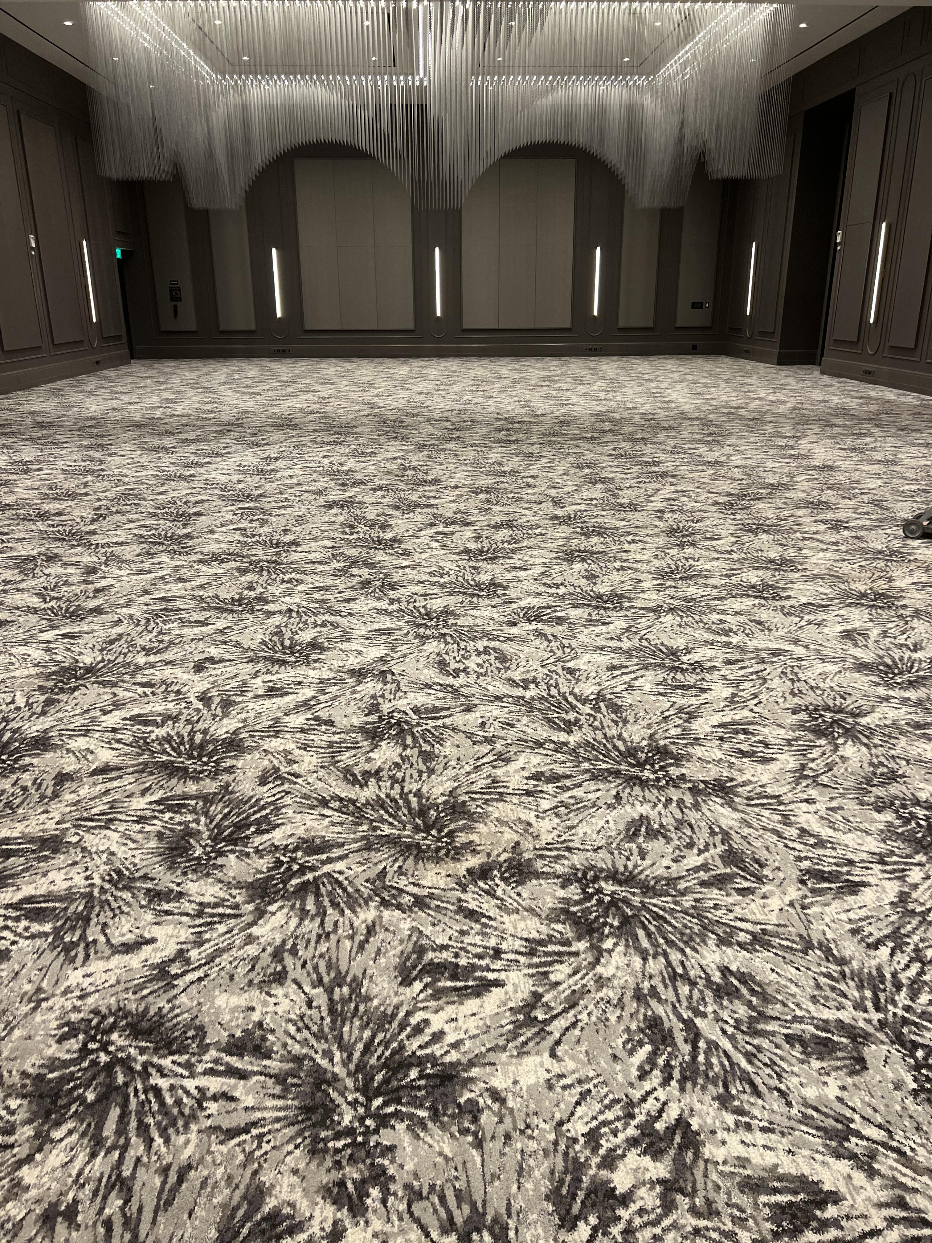 Large hotel ballroom carpet cleaned