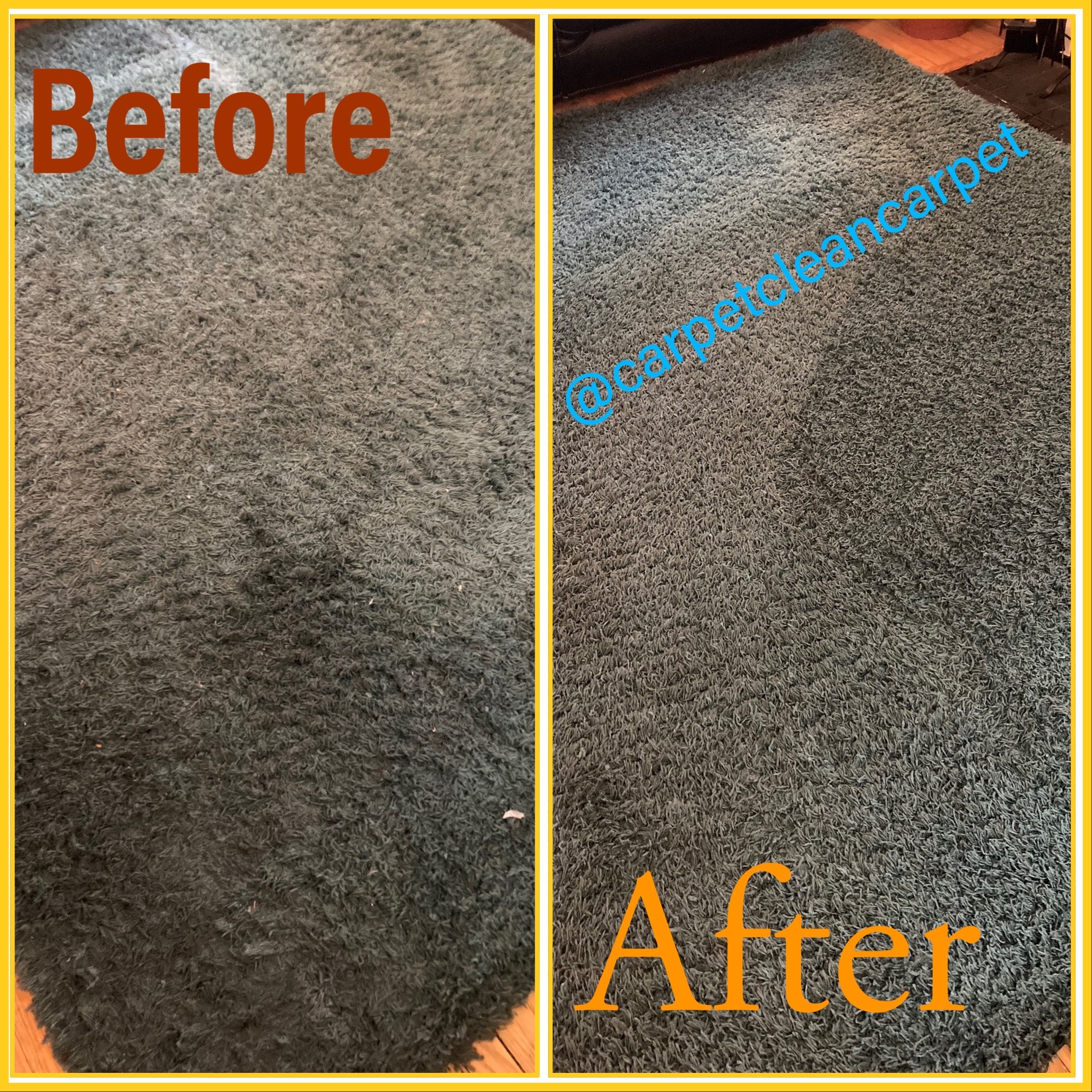 Carpet cleaning before and after residential home