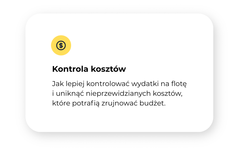 #1 Kontrola kosztów