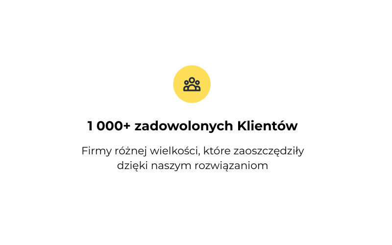 1000+ zadowolonych Klientów