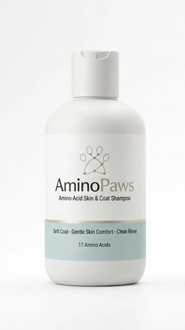 AminoPaws Amino-Acid Skin and Coat Shampoo bottle