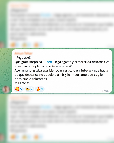 Testimonio de una persona que probó la sesión