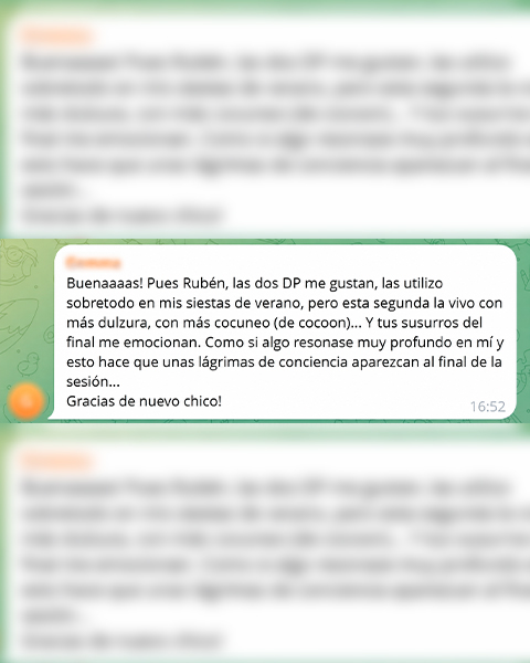 Testimonio de una persona que probó la sesión