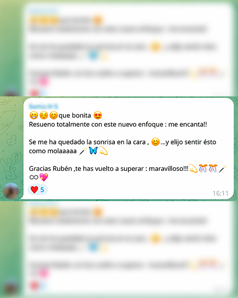 Testimonio de una persona que probó la sesión