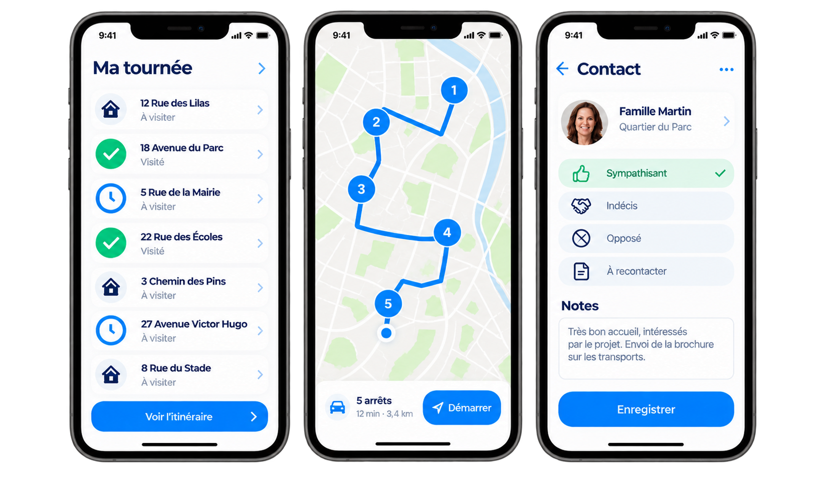 Application EAGGLE pour organiser les tournées de porte-à-porte