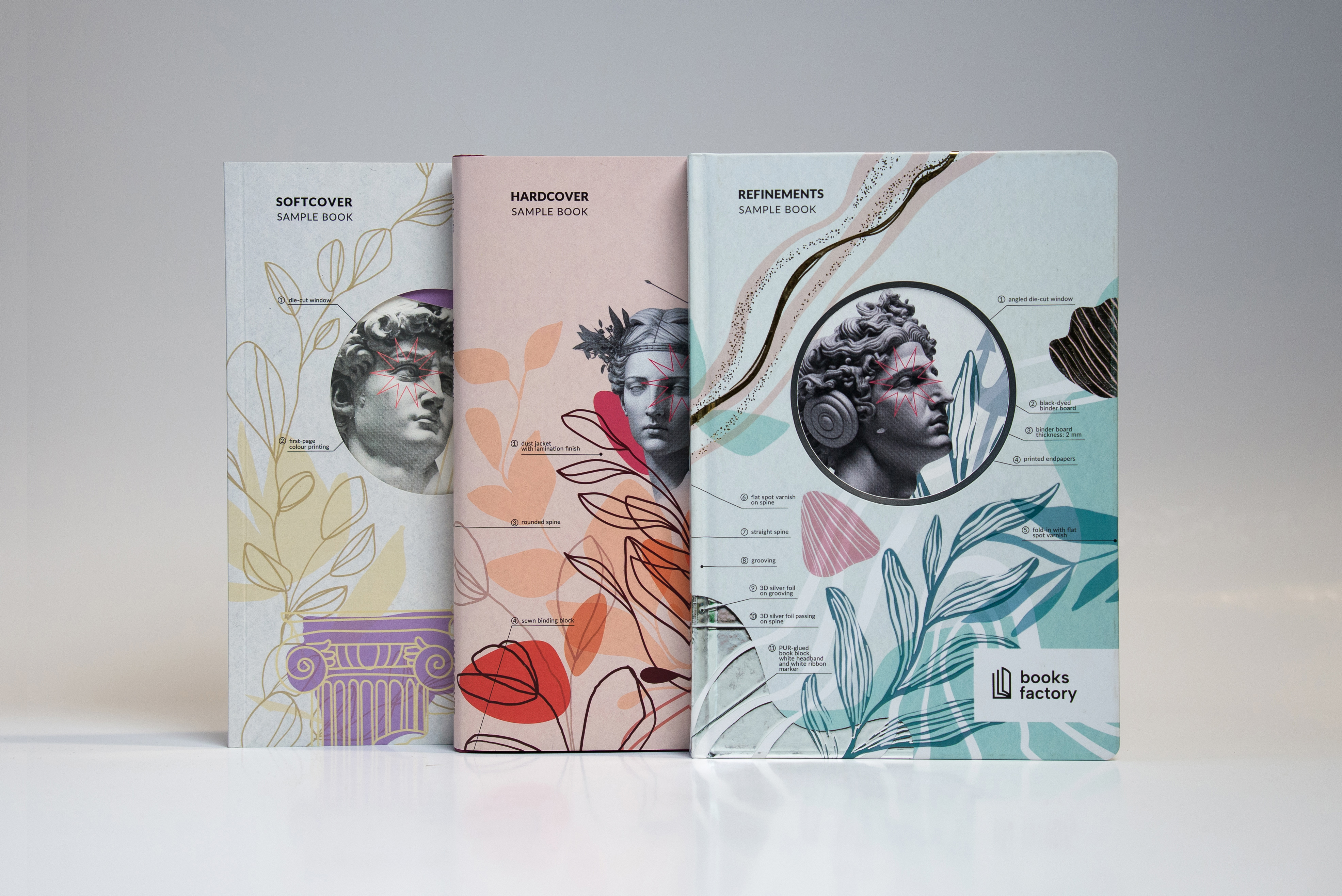 Three sample books