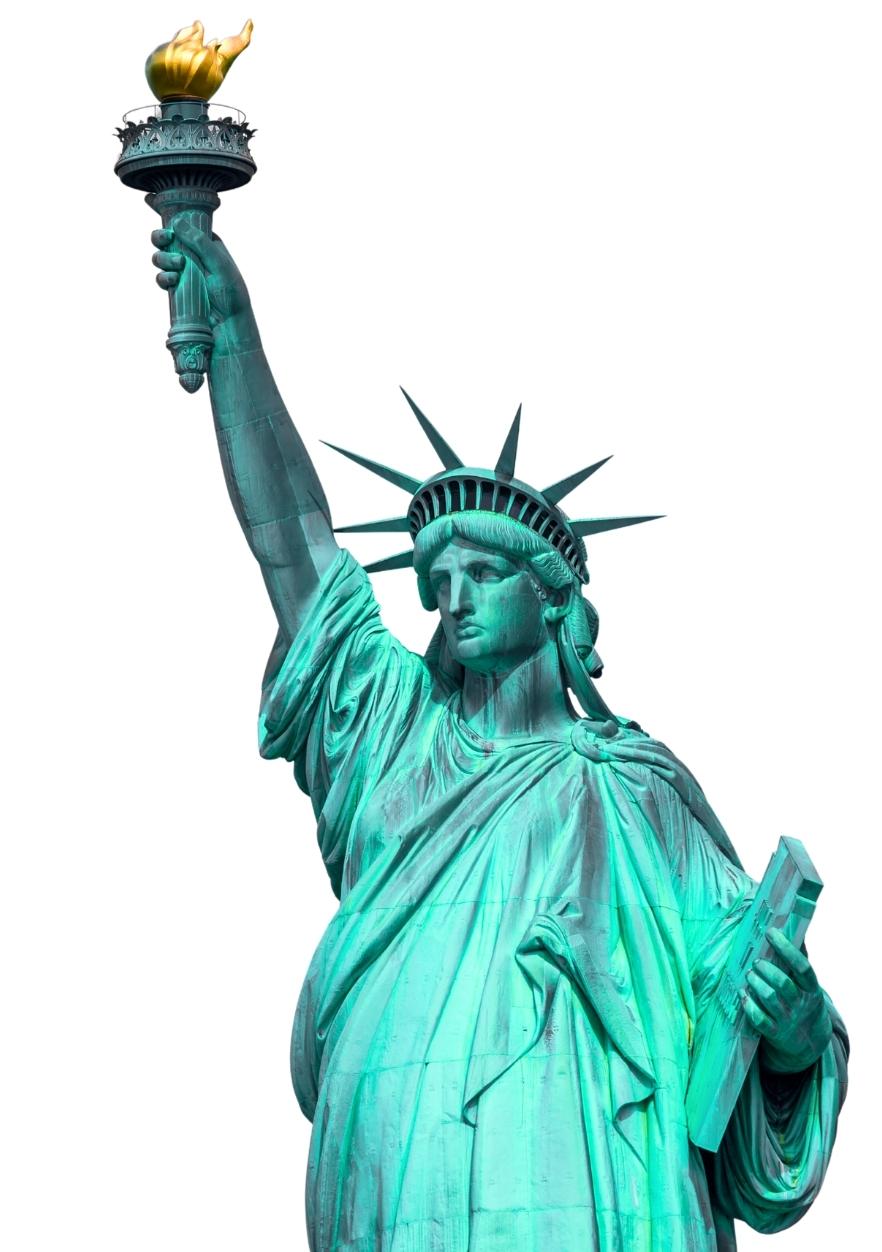 Titelmotiv der Entdeckerkarten Edition „New York Highlights“ zeigt die Freiheitsstatue