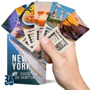 Reiseführer New York Hamptons mit Sommermotiven vom Urlaub auf Long Island