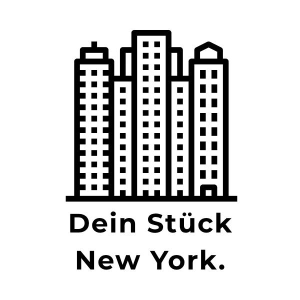 Hochhäuser-Symbol – steht für urbane New-York-Atmosphäre auf handlichen Reisekarten