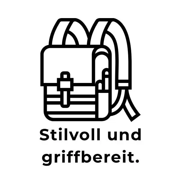 Moderner Rucksack – steht für stilvolle, kompakte Entdeckerkarten für unterwegs