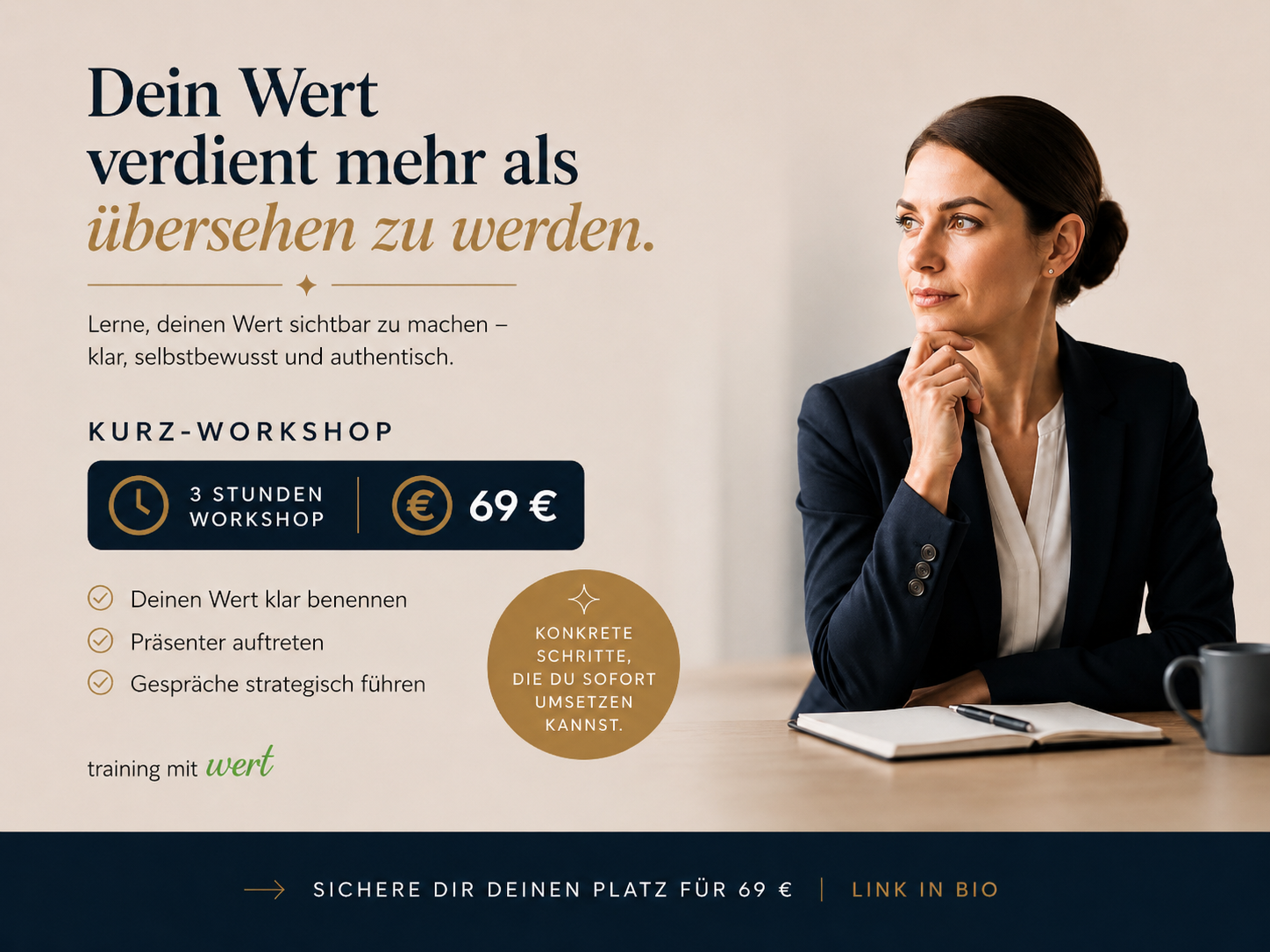 Titelbild des Workbooks zum Kurz-Workshop "Eine Reise zu mehr Selbstwert und innerer Stärke"