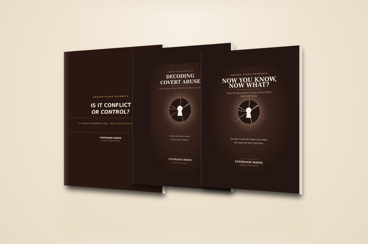 Decoding Covert Abuse: The Complete Bundle by Stephanie Roese, with the quiz, the book and the 14-day action plan