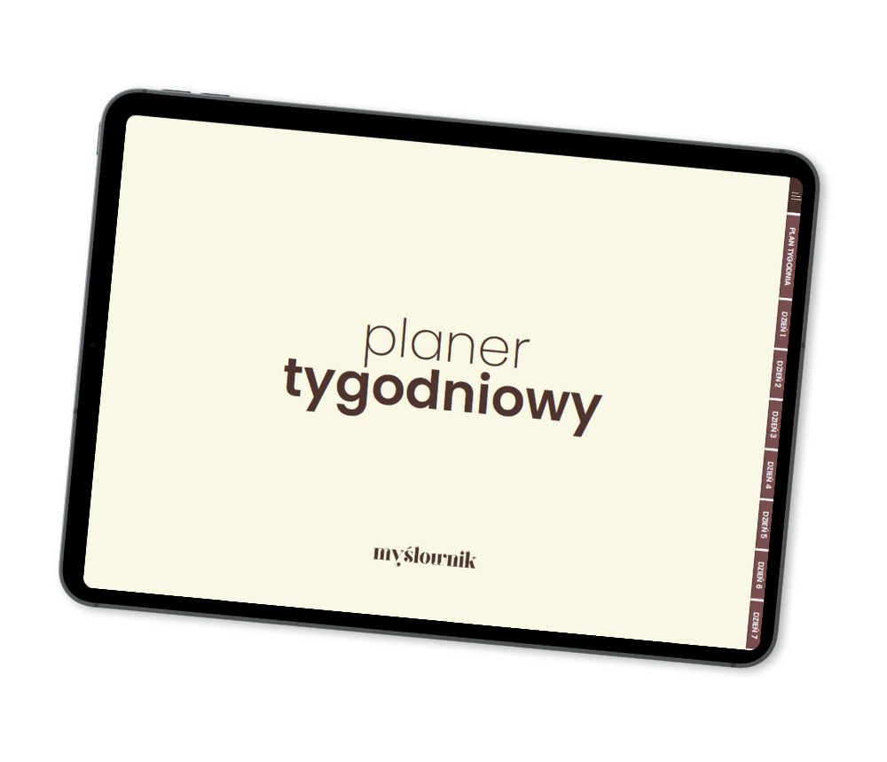 planer cyfrowy tygodniowy