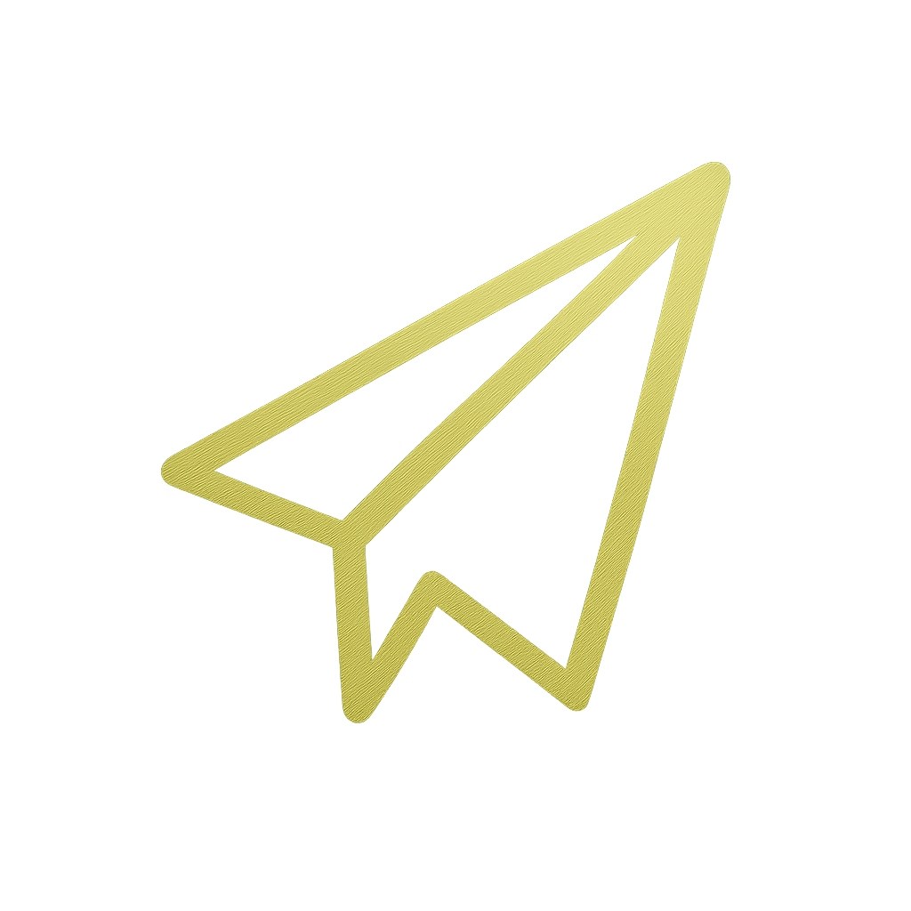 Ein goldener Papierflieger als Zeichen für Positiunierung