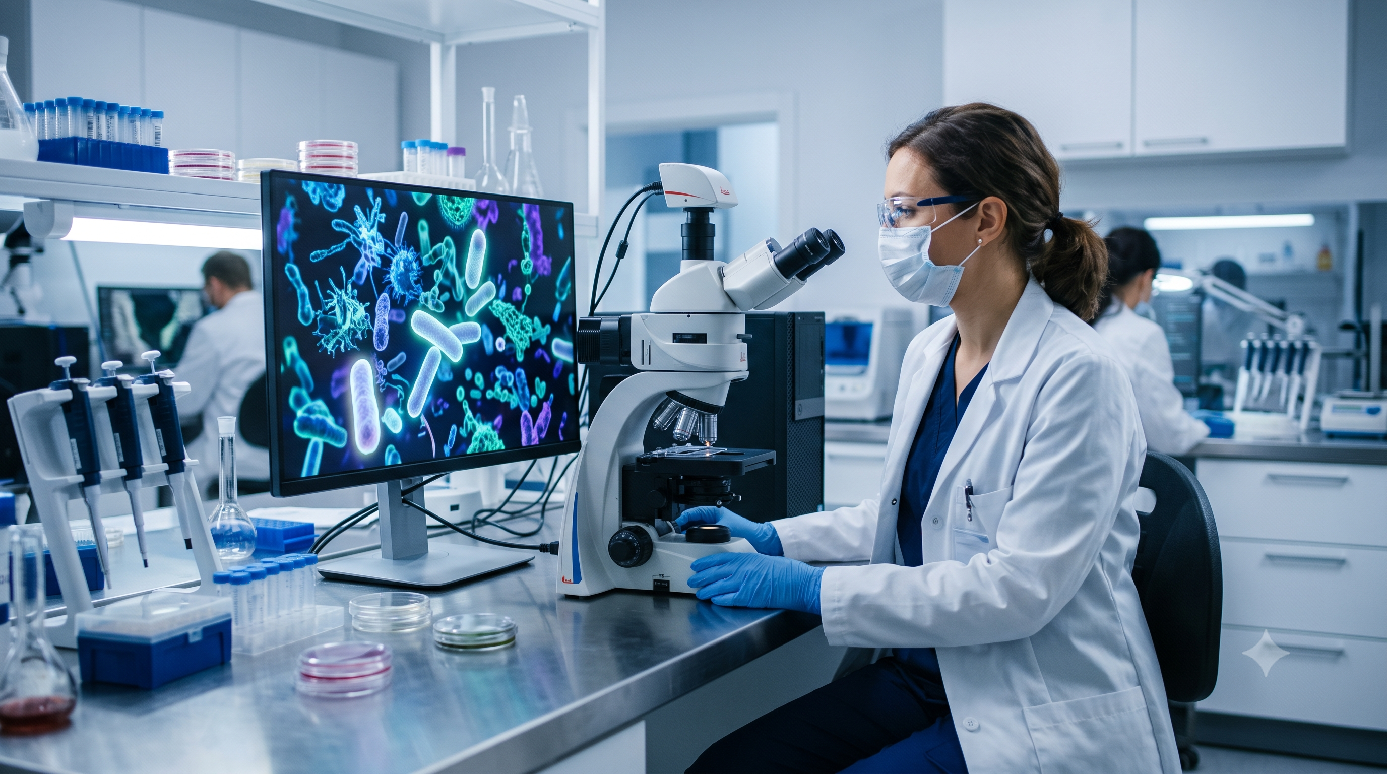 Microscopic analysis of the urinary microbiome