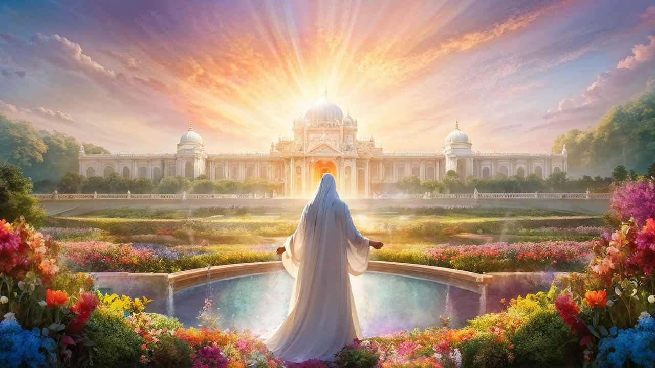 This picture symbolizes the enlightened masters under whose authority world consciousness is rising and the dark age is being phased out.