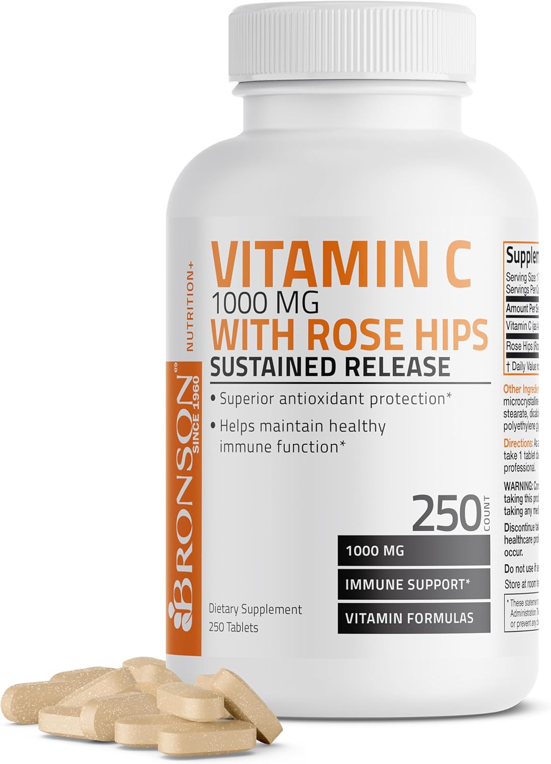 Bottle Vitamin C with Rose Hips capsules with link to buy