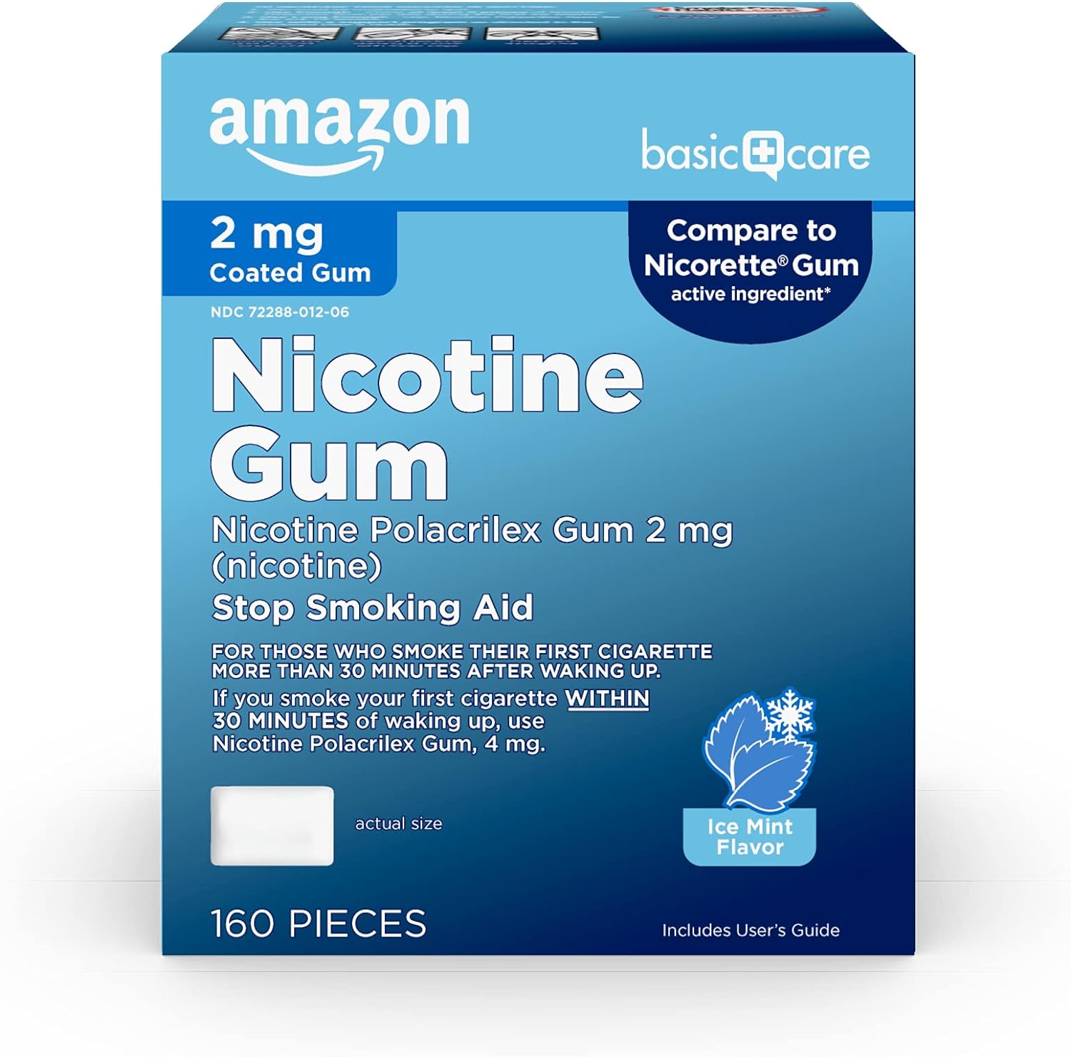 Box with 160pieces Nicotine Gum  2 mg a stop smoking aid with a link to buy