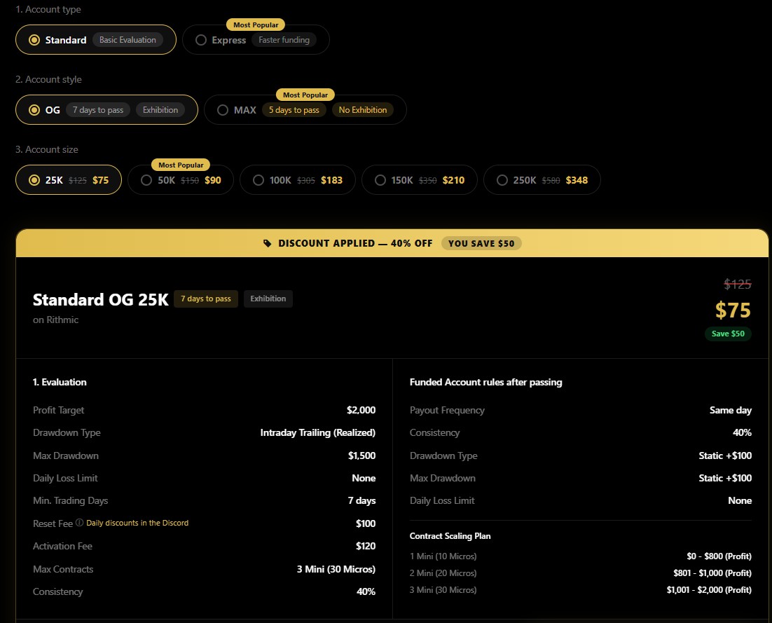 "Funded Futures Network EOT drawdown azonnali kifizetés"
