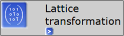 Figure 1. Lattice transformation button in Lattice Wizard.