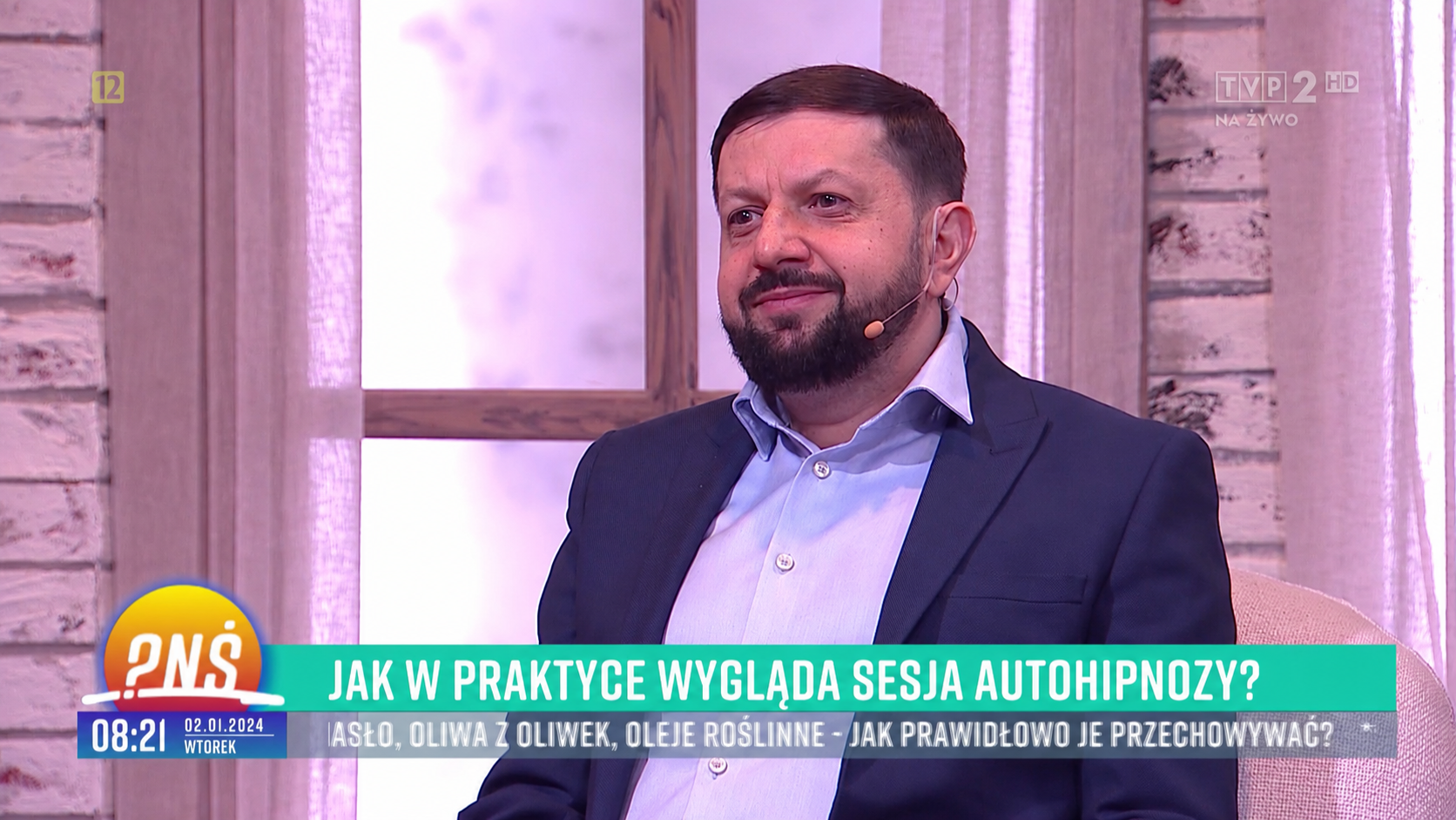 Janusz Gołyński, ekspert od hipnozy w TVP