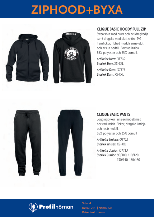 hoody och byxa