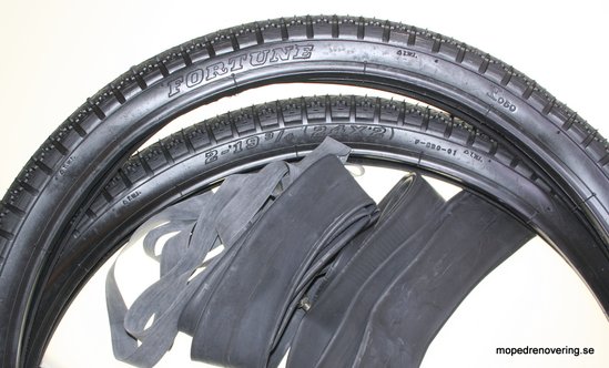 Fortune tyres tillverkar däck i samma storlek som Nokia kuiri. Källa för bilden är Mopedrenovering.se