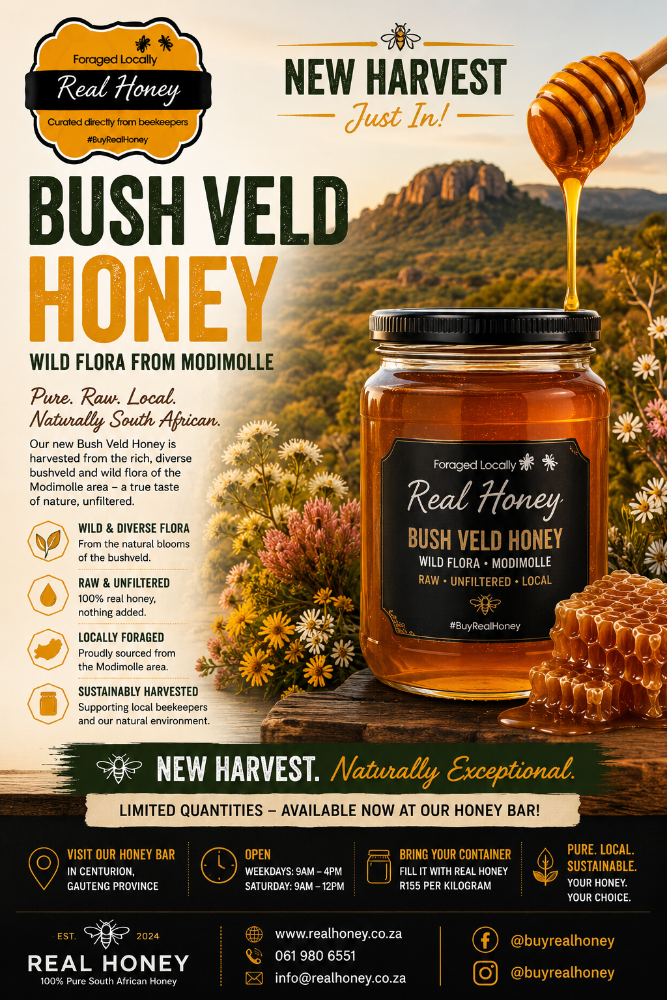 We just got Bushveld Wild Flower Honey In Stock! 