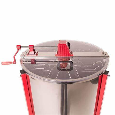 6-frame honey extractor - manual and reversable. 