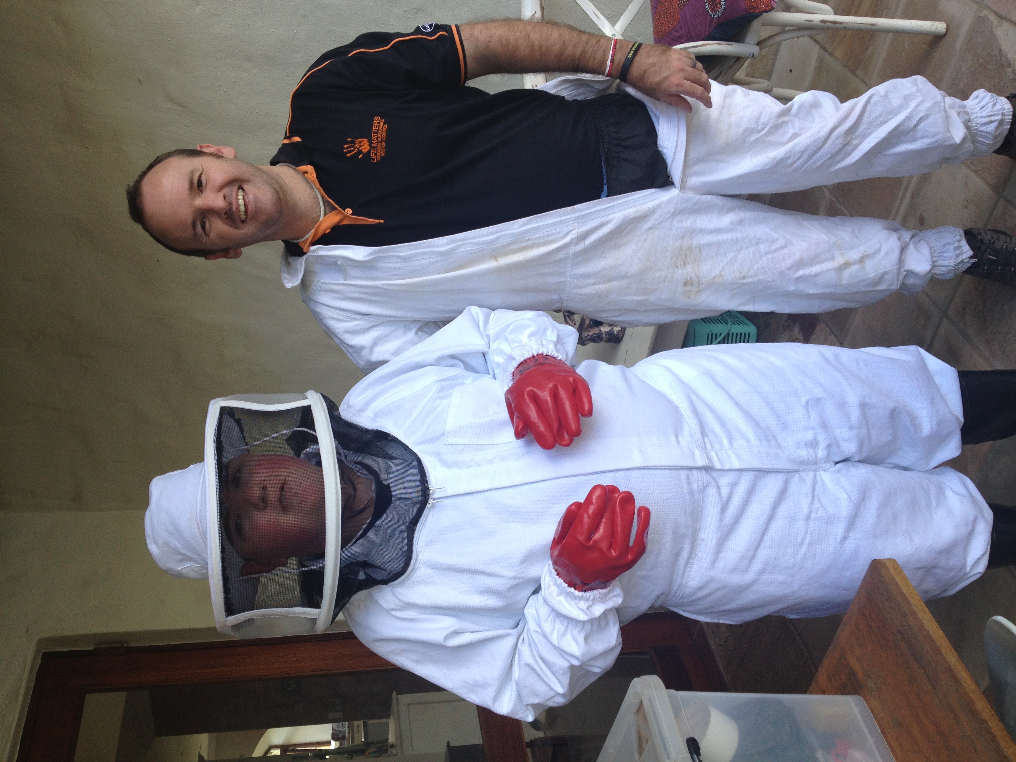 Sharing Bee Passion With Autistic Teenager at his apiary