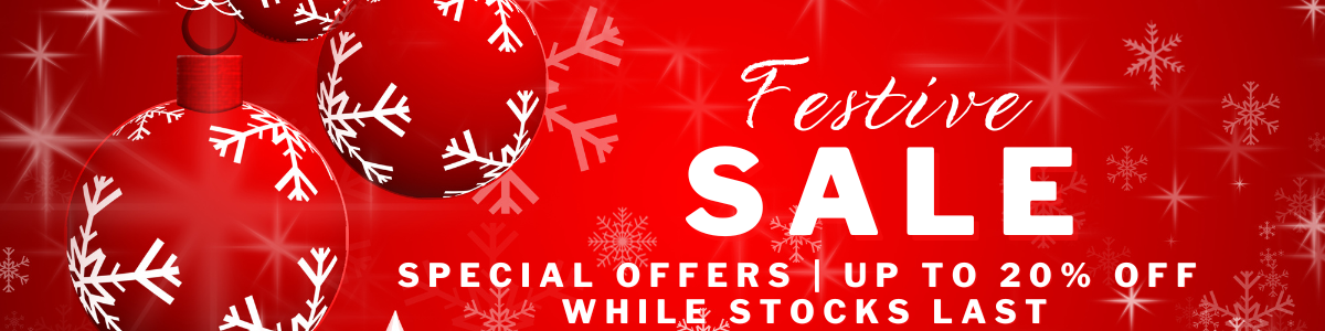 Festive Sale until 21 Dec or until stocks last