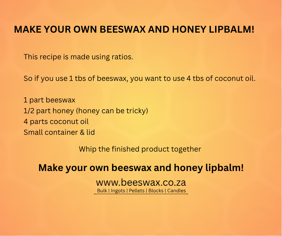 Honey and beeswax lip balm recipe