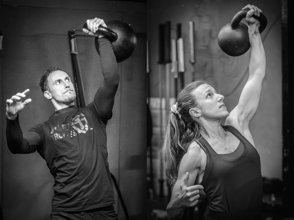 Heavy kettlebell press