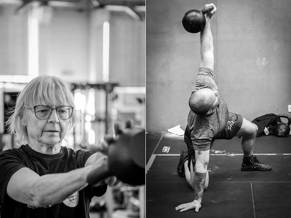 The one-arm kettlebell swing and the kettlebell get-up