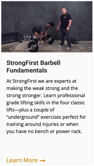  StrongFirst Barbell Fundamentals