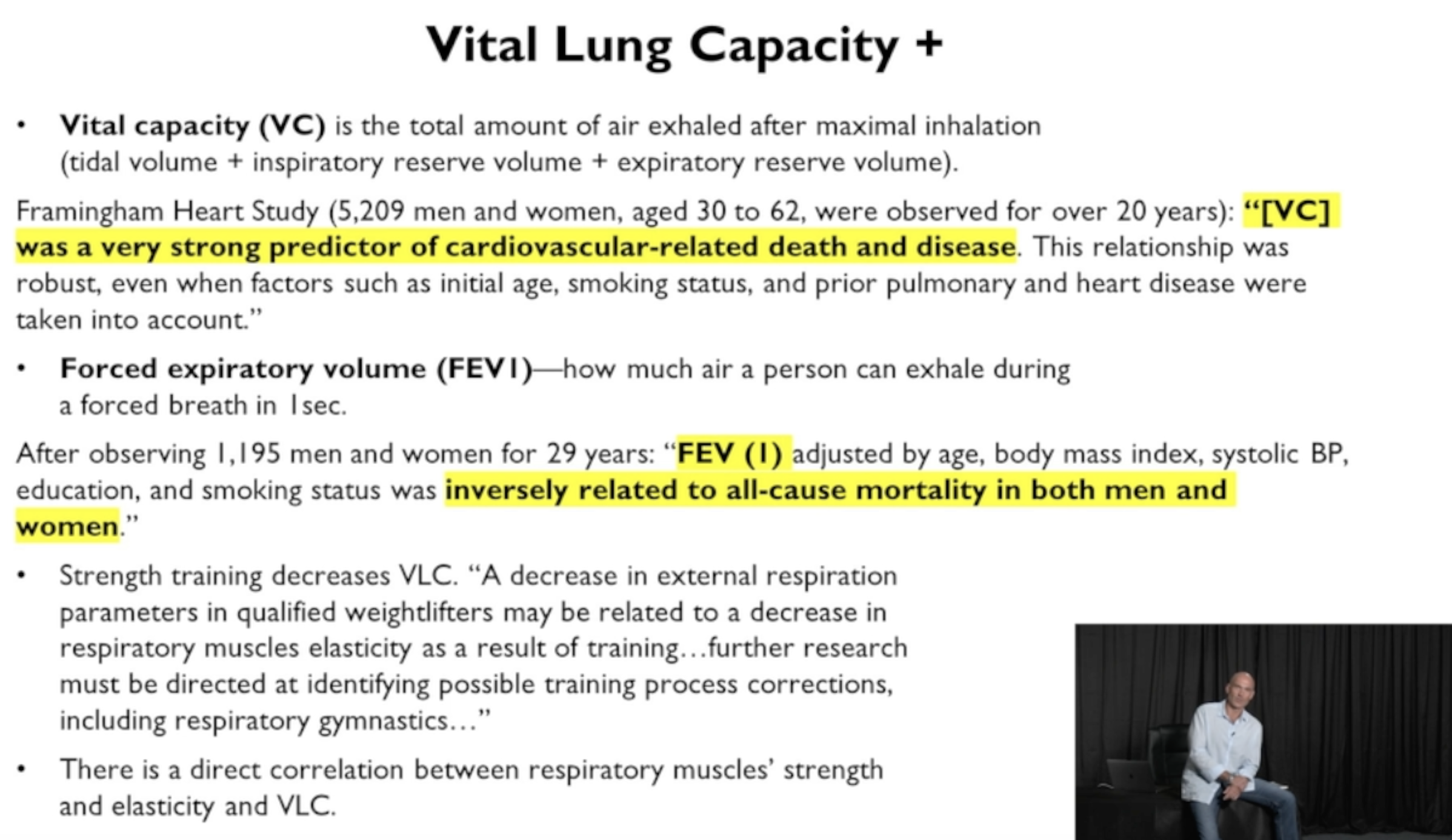 Vital lung capacity