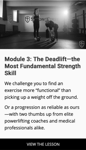  Kettlebell Simple & Sinister® online course module 3