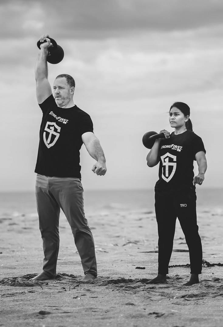 Shaun Cairns, StrongFirst Certified Master Instructor,  the original Beast Tamer with a colleague