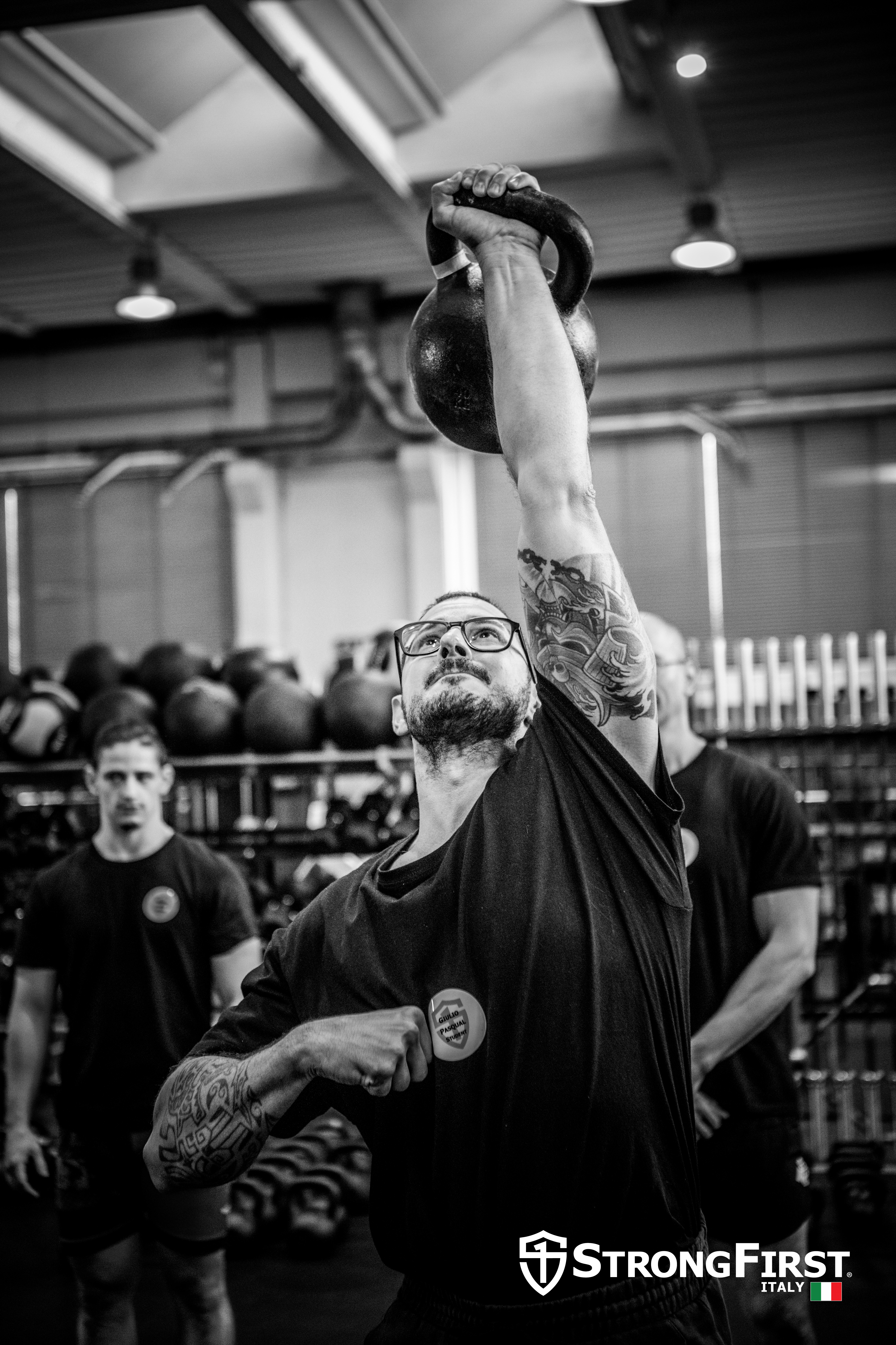 The kettlebell military press
