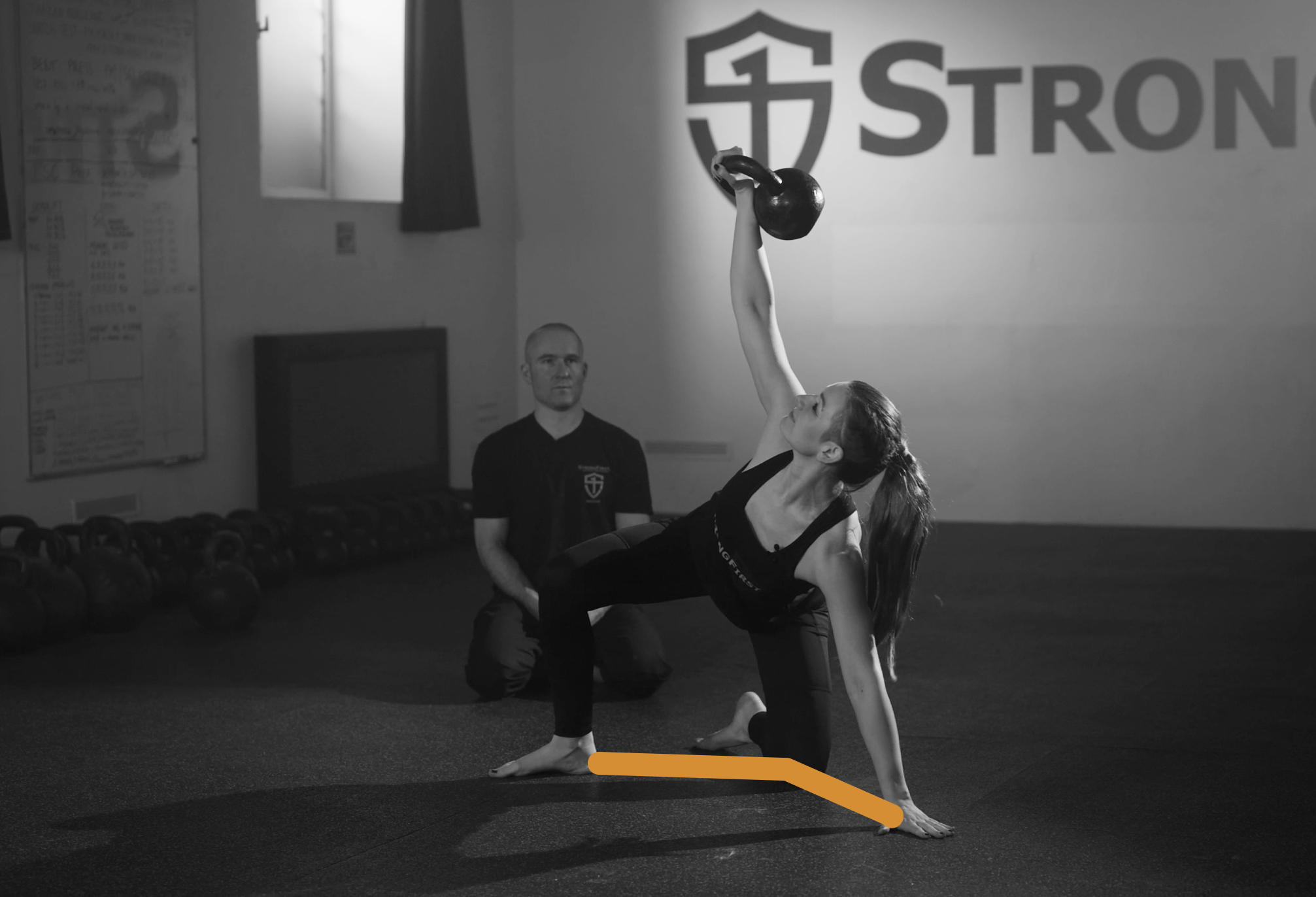 Kettlebell Get-Up: Correct Low Sweep Alignment 