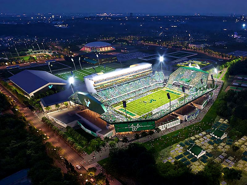 University of South Florida new stadium update Dec 2023