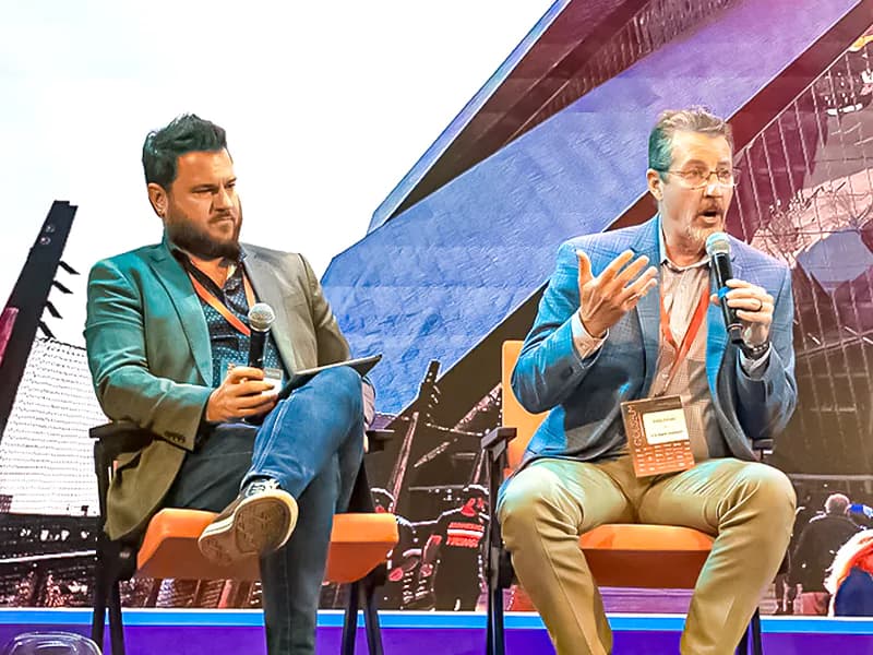 Drum and Adkinson at Coliseum Summit