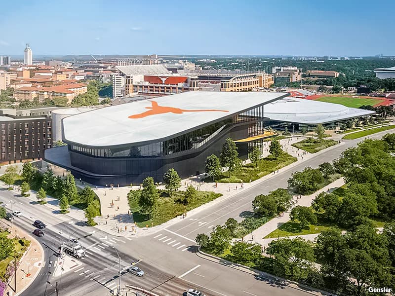 The University of Texas at Austin planning a smaller scale arena and student-athlete housing project adjacent to Moody Center ATX