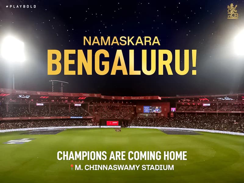Chinnaswamy Stadium set to host five RCB games in IPL 2026