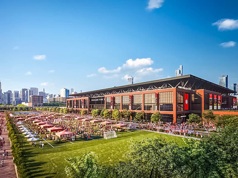 New renderings of new Chicago Fire FC stadium