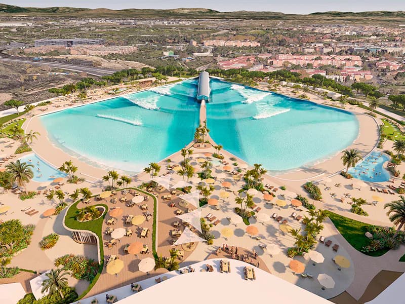 Gemswell Surf Madrid secured funding sports city venture at the Riyadh Air Metropolitano stadium