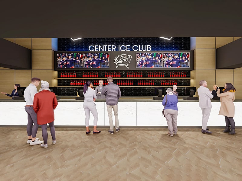 New premium space at Columbus Blue Jackets stadium