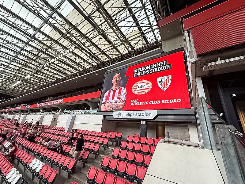 PSV Eindhoven upgrades LED board at Philips Stadium